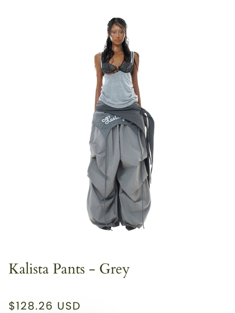 Women’s Wrap Jumpsuit in Olive Gray - Unbranded
